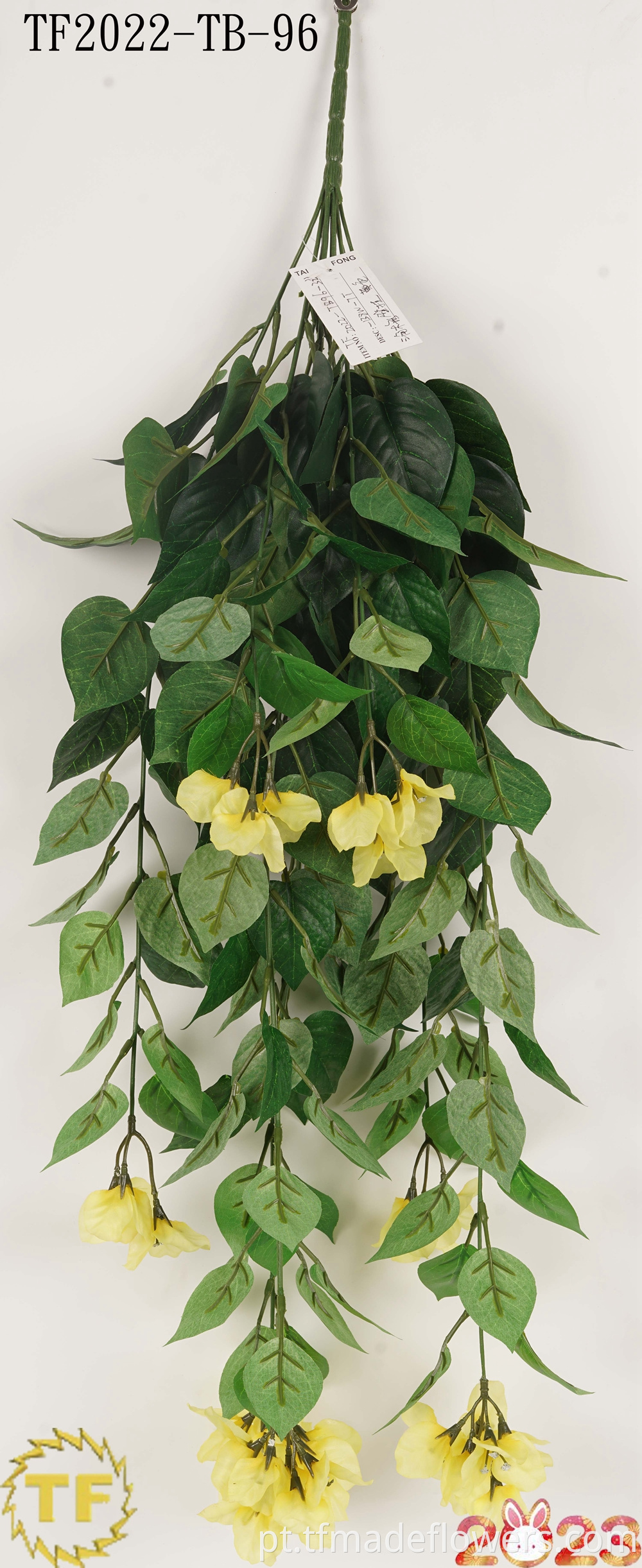 Yellow Artificial Four Seasons Ivy Plant
